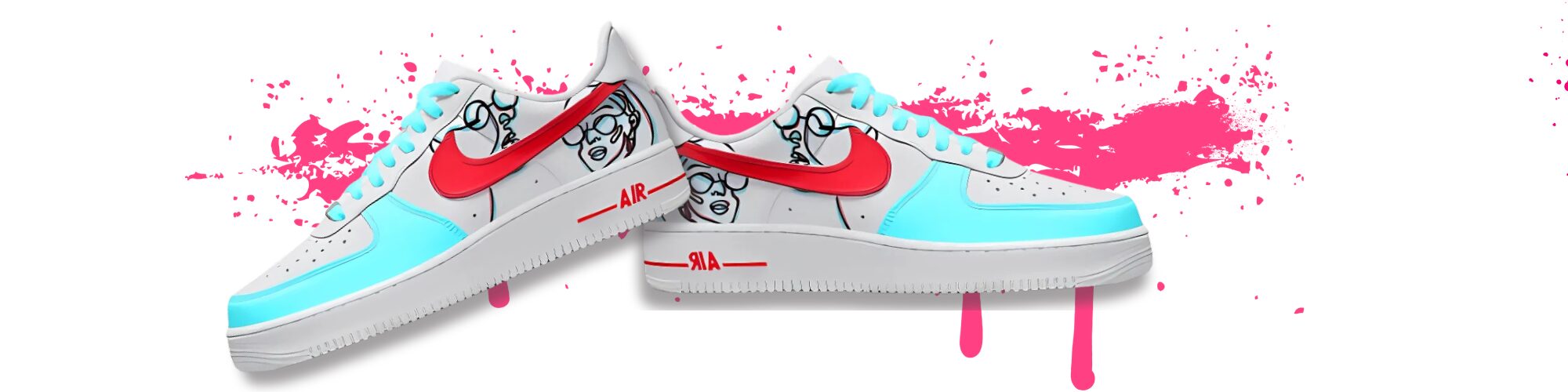 ale zmalovane customizowane sneakersy